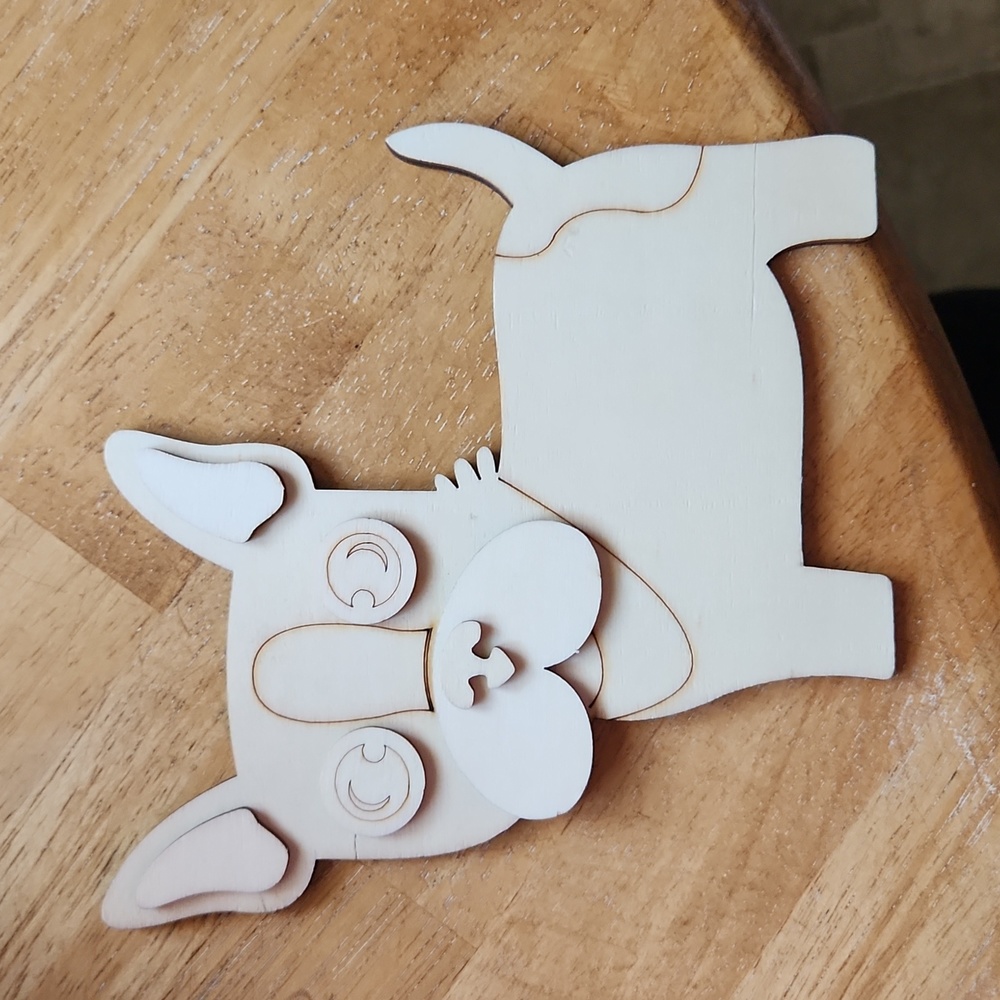 French bulldog craft wood